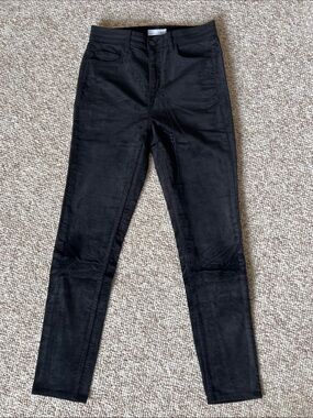 LOFT Women’s Velvet Black Mid Rise Skinny Pants
